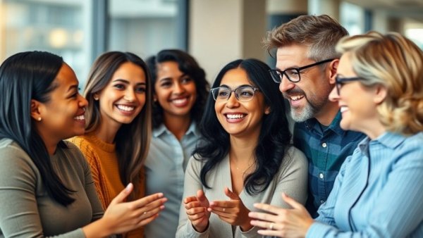 Diverse team discussing AI in logistics with a $10 trillion market focus.