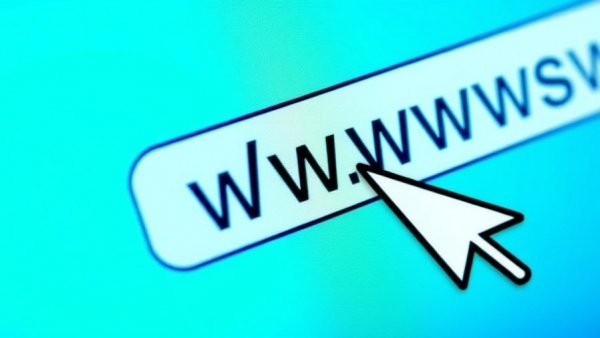 Website URL bar with cursor illustrating online access