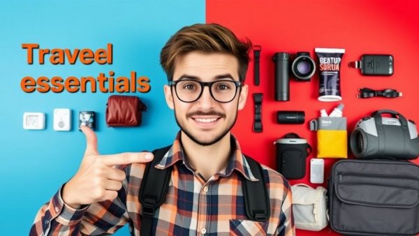 Split screen showing travel essentials under $50 comparison.