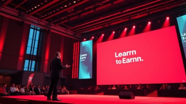 Ogun Tech Founders digital summit with speaker and illuminated stage.