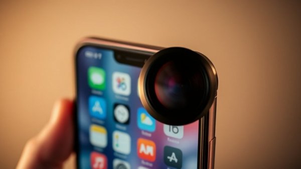 X300 Pro smartphone features with camera lens attachment.