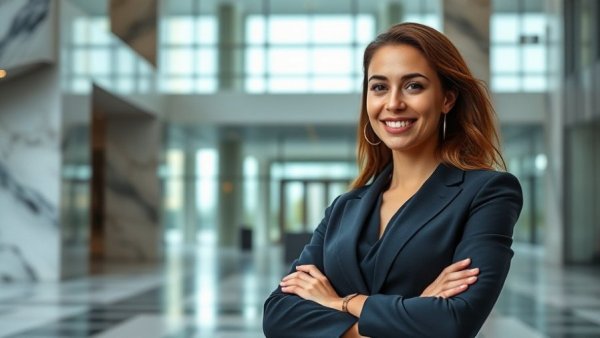 Professional woman in modern setting related to Mayo Clinic Nursing Technology.