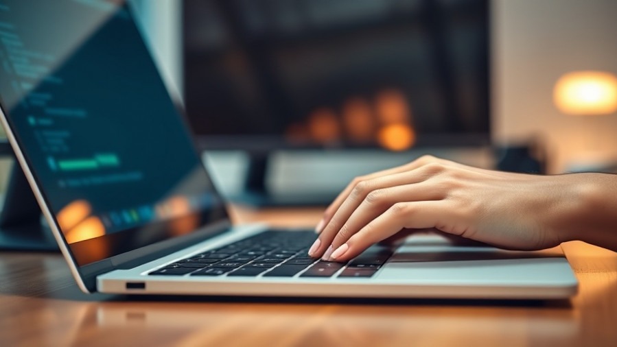 Hands typing on laptop for personalized networking strategies 2025.