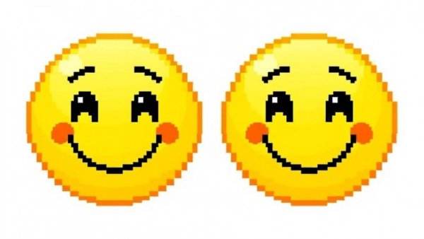 Pixelated smiley faces illustrate digital patient check-ins