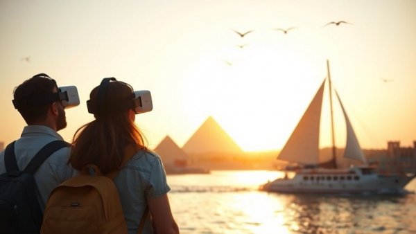 Immersive Horizon of Khufu VR experience depicting ancient Egypt.