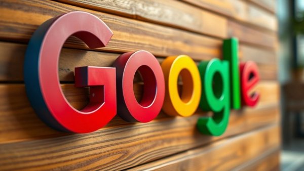 Vibrant close-up of Google letters, Alphabet's Gemini AI platform