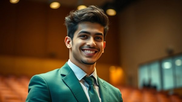 Confident man in green suit, symbolizing venture capital in Africa.