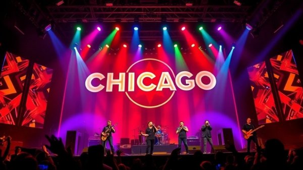Chicago and Styx co-headlining tour in Austin, dynamic concert stage.