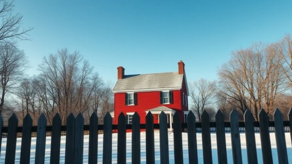 Historic colonial house for Leffingwell Christmas in the Colonies event.