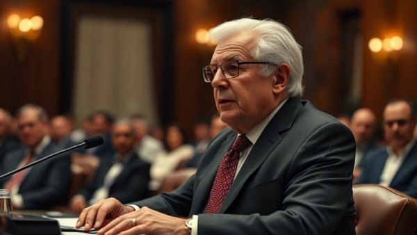 Speaker discussing vacuna contra la hepatitis B at a formal event.