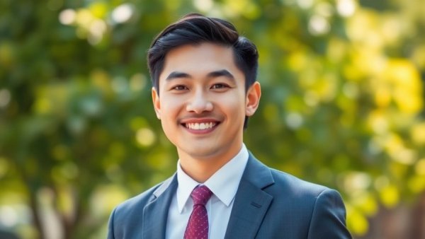 Man smiling outdoors, against blurred foliage, related to San Francisco processed food lawsuit.