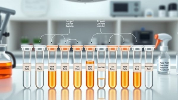 Diagram of simple urine test for bladder cancer detection.