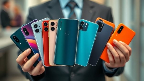 Colorful smartphones held for Smartphone Awards 2025 showcase.