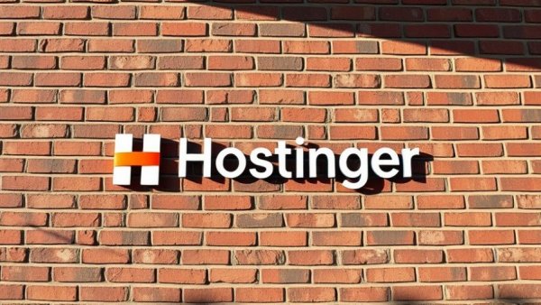 Hostinger launches in Nigeria with new AI tools and Naira payments on modern brick facade.