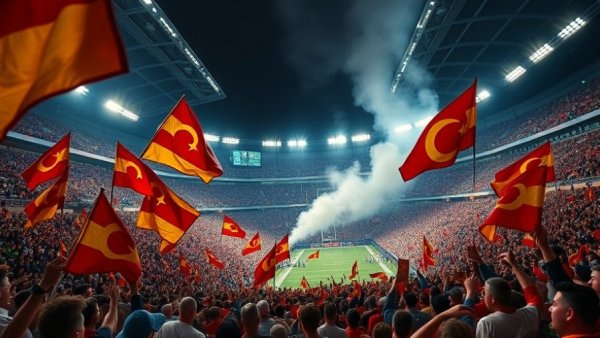 Bret Taylor acquires minority stake in 49ers, energetic flag-bearing fans at stadium.