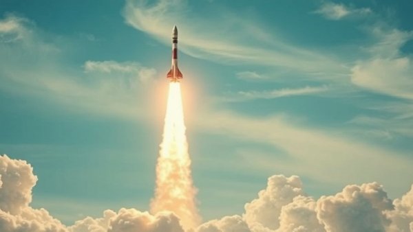 Epic SpaceX rocket launch symbolizing IPO preparation.