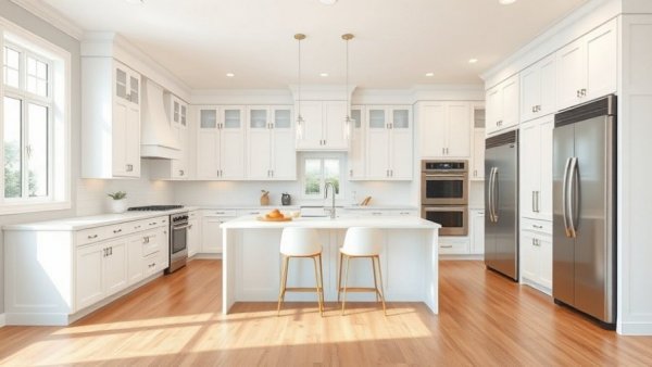 Spacious modern kitchen illustrating move-in ready quality.