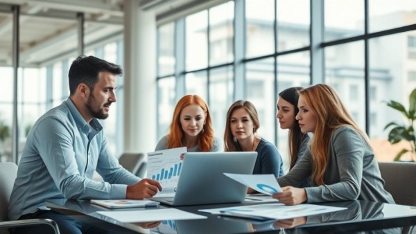 Professionals evaluating a franchise opportunity in a collaborative meeting.