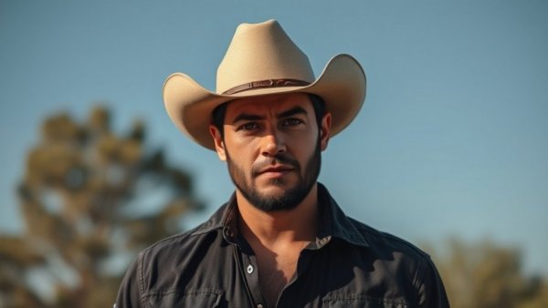 Man in cowboy hat outdoors related to Austin NYE concerts.