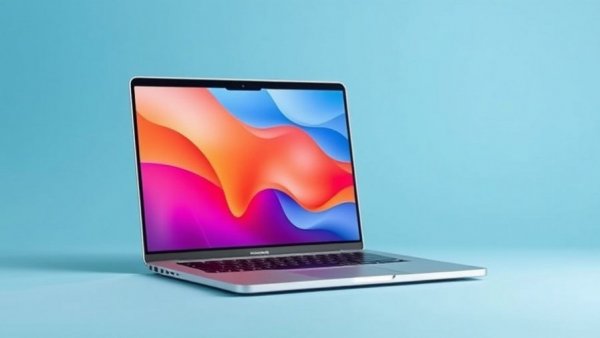 Modern MacBook Pro open with vibrant display, $300 MacBook Pro.