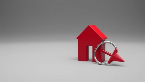 Symbolic red house key representing London housing market return