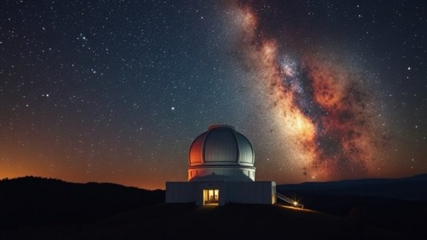 Vibrant UK stargazing spot under glowing Milky Way sky.