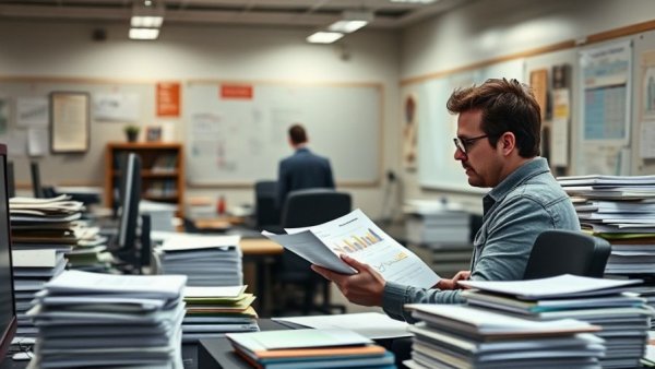 Office desk with financial documents, illustrating outsourcing bookkeeping services.