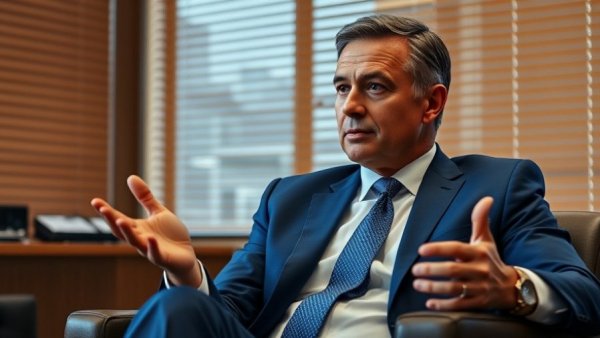 Man in suit discussing Kenya IPO 2026 in office setting.