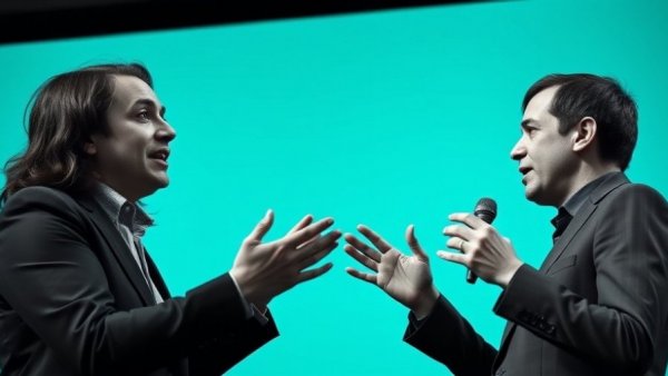 Engaged presenters discuss Applied Compute's $1.3 billion valuation against a teal backdrop.