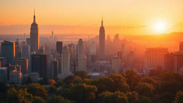 Beautiful city skyline at sunset reflecting Triangle Restaurant Openings.