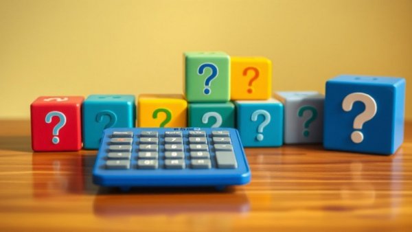 Colorful blocks and calculator symbolizing barriers to homeownership in the UK.