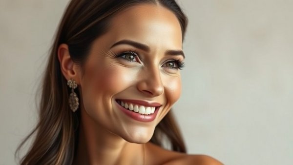 Elegant woman portrait highlighting resilience and heart health.