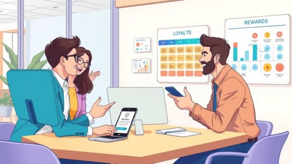 Loyalty App Software Features meeting with professionals.