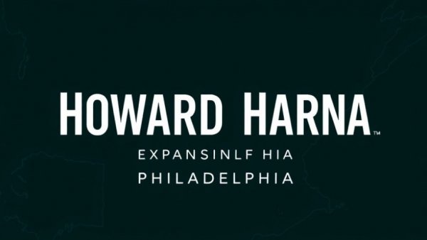 Howard Hanna Expands into Philadelphia Market with logo on a map background.