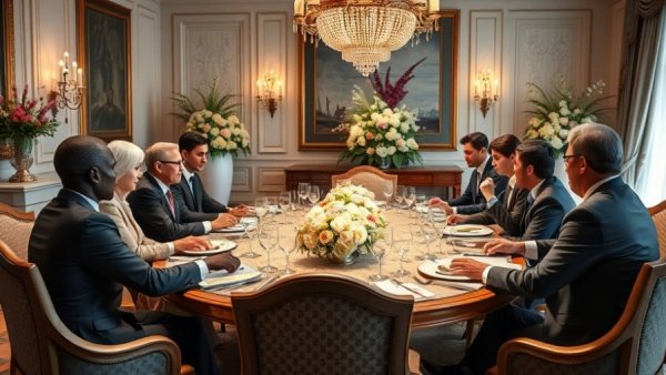 California Wealth Tax Opposition meeting in an elegant setting with attendees.