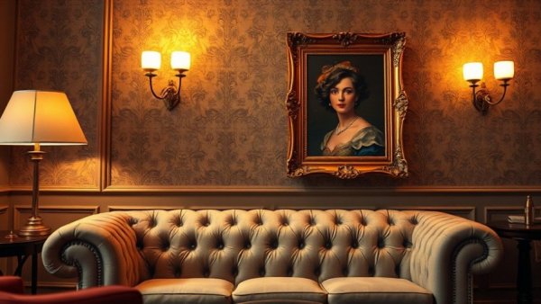 Romantic Parisian lounge perfect for couples, elegant decor