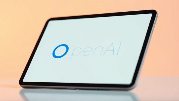 OpenAI logo on tablet screen representing fintech partnership with Pine Labs