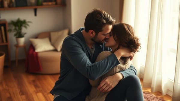 Intimate couple embracing, illustrating 3 Keys to Passion.