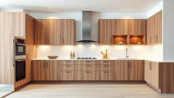 Contemporary kitchen design details 2026 showcasing modern cabinetry.