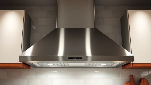 Modern stainless steel range hood in a stylish kitchen, are range hoods necessary.