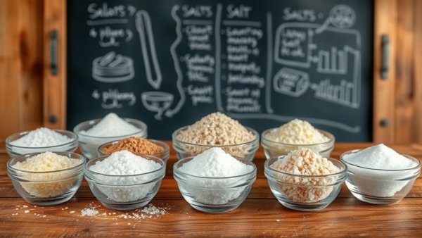 Comparison of Himalayan pink salt vs table salt on a wooden table