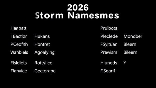 List of 2026 storm names, relevant to hurricane resources in Florida.
