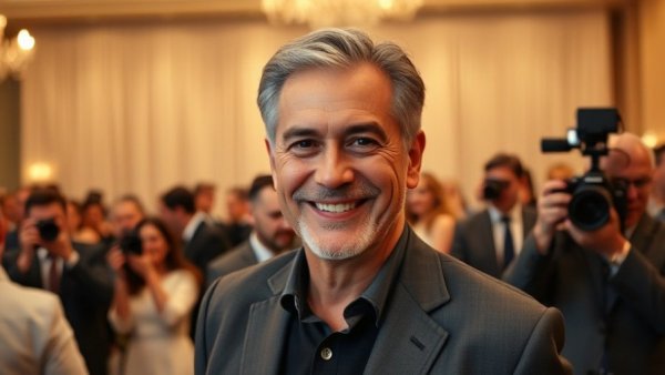 Confident man at an event with photographers, Gen Z Job Trend Parent Involvement.