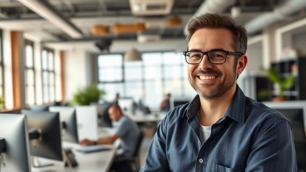 Modern office scene representing Computing Beyond the Semiconductor.