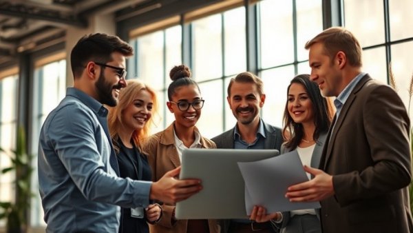 Team discussing effective customer satisfaction strategies in office.