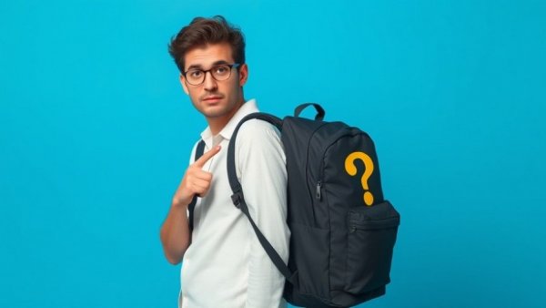 Pakt Travel Backpack review with person posing a question.