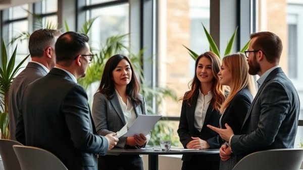 Team discussing effective conflict resolution methods in office setting.