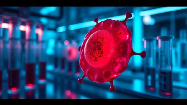 MeMed BV Flex Breakthrough Device Designation concept with cell and test tubes.