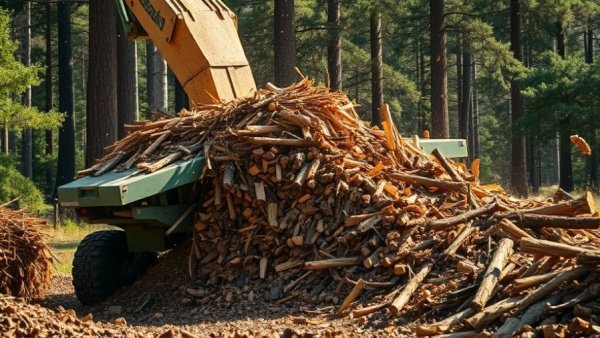 Mulching machine demonstrating equipment reliability in land clearing