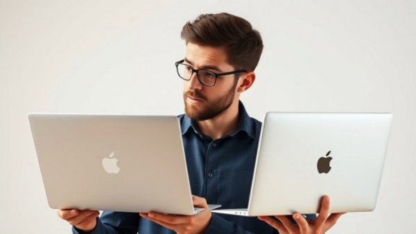 Comparing features of Windows laptop with Apple laptop.